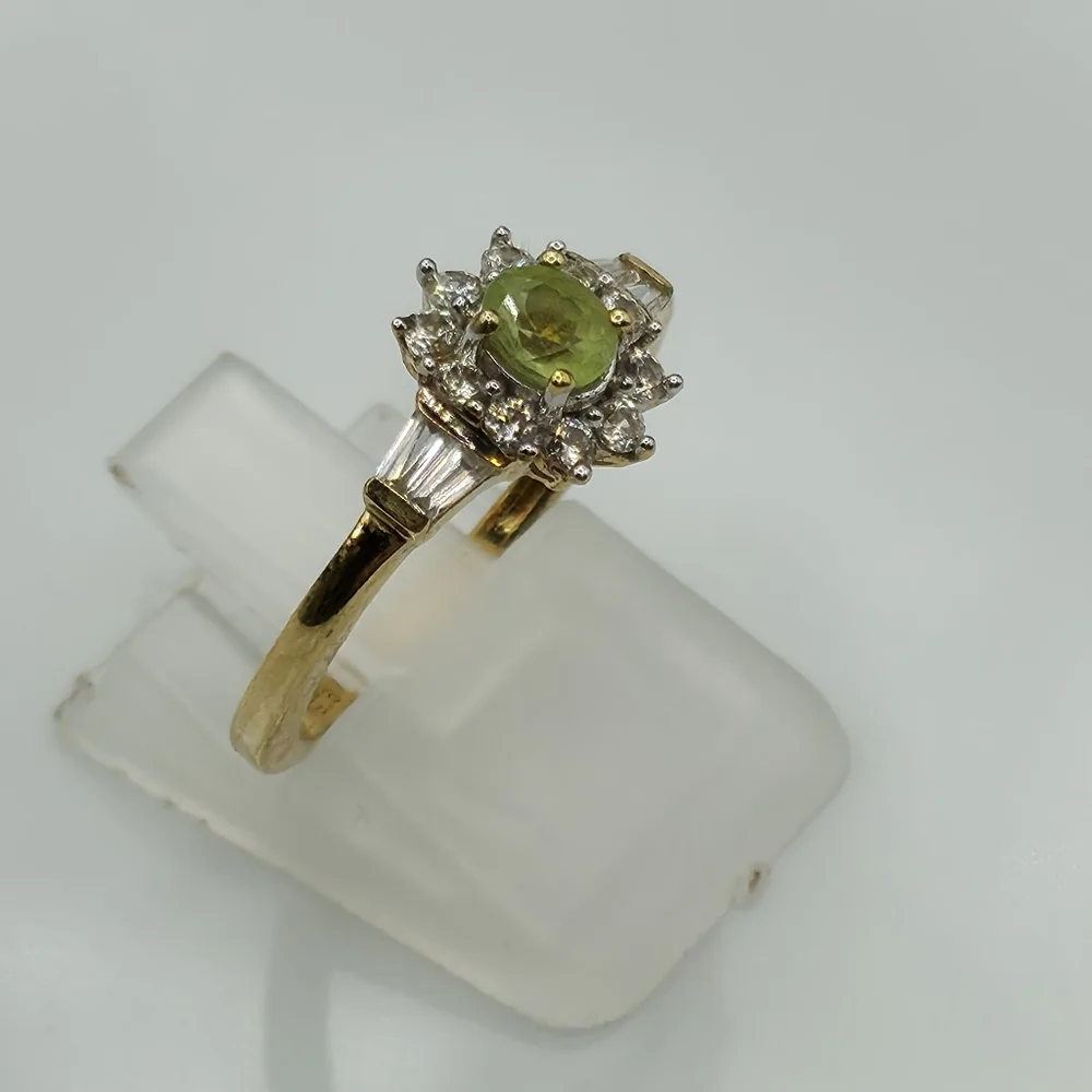 NWOT Rare Genuine Sava Sphene Sunburst Ring - Picture 3 of 8